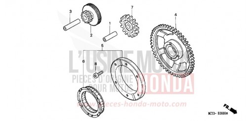 EMBRAYAGE DE DEMARRAGE FJS600A4 de 2004